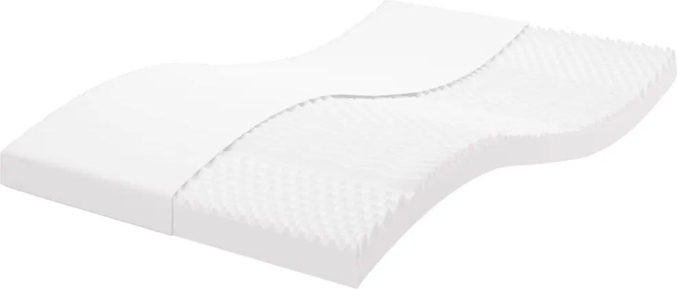 vidaXL fehér 7 zónás 20 ILD keménységű habmatrac 120 x 200 cm