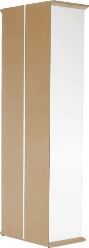 Vitrin MZ4, fehér/grand tölgy, LEON
