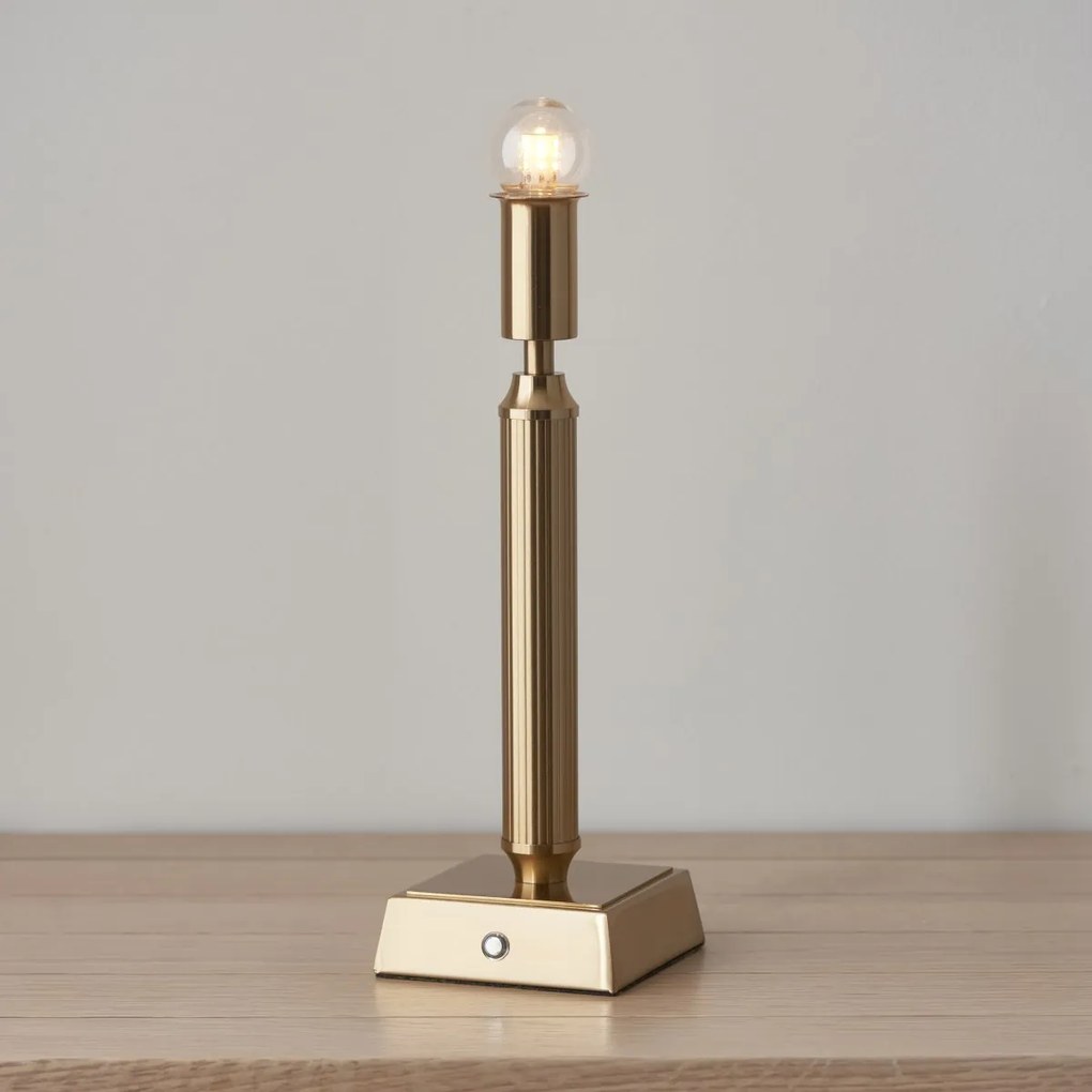 Endon modern asztali lámpa trobridge rechargeable antik sárgaréz end110457