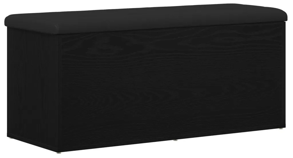 Tárolópad Fekete Tölgy 100x40x45 cm Mérnöki Fa