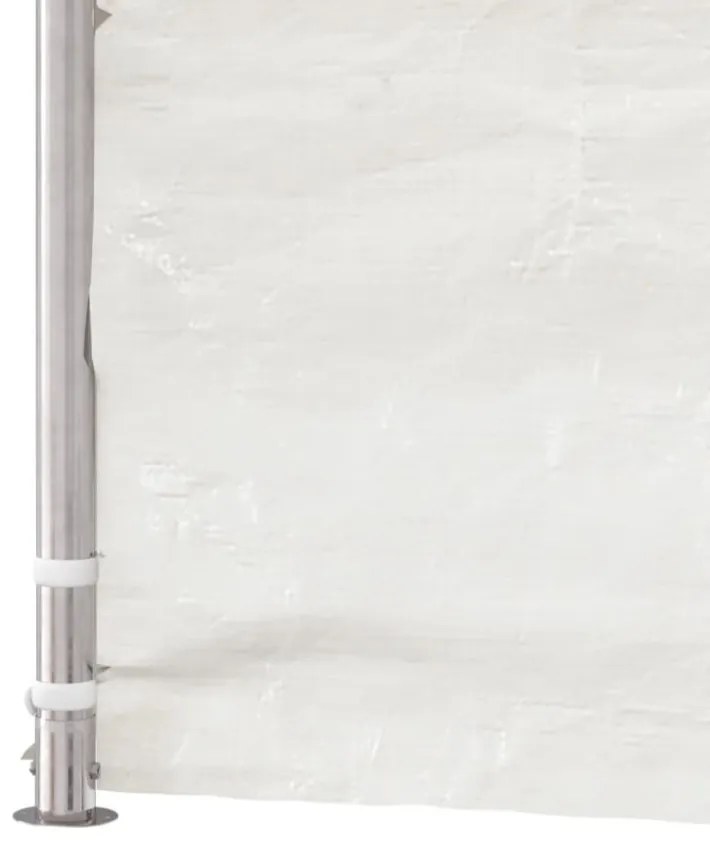 fehér polietilén pavilon tetővel 4,08 x 2,23 x 3,22 m