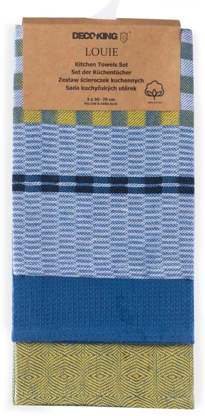 Pamut konyharuha szett 3 db-os 50x70 cm Louie – DecoKing