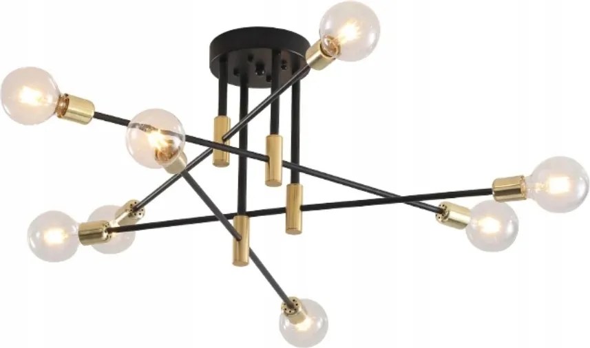 Mennyezeti Lámpa Lógó Csillár Divatos Gold Black