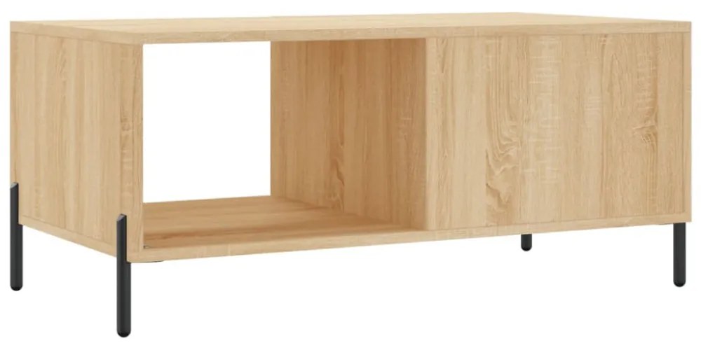 vidaXL sonoma tölgy színű szerelt fa dohányzóasztal 90 x 50 x 40 cm