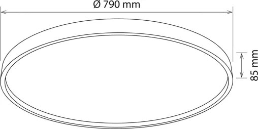 Brilagi - LED dimmelhető lámpatest ALSON LED/72W/230V 3000-6500K, tölgy, Ø 78 cm + távirányító