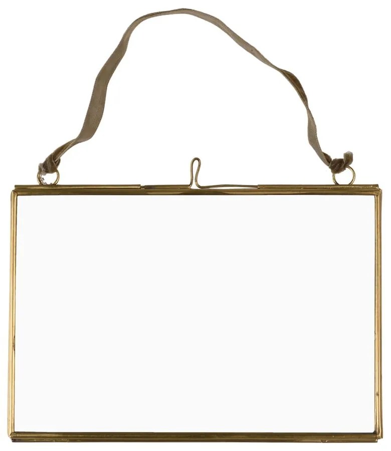 Aranyszínű fém fali képkeret 15x10 cm – Rex London