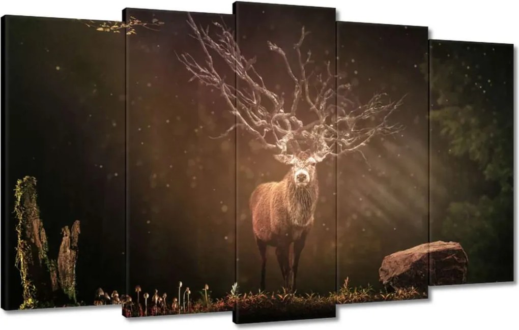 Vászonkép 100x60 Szarvas felszarvazott