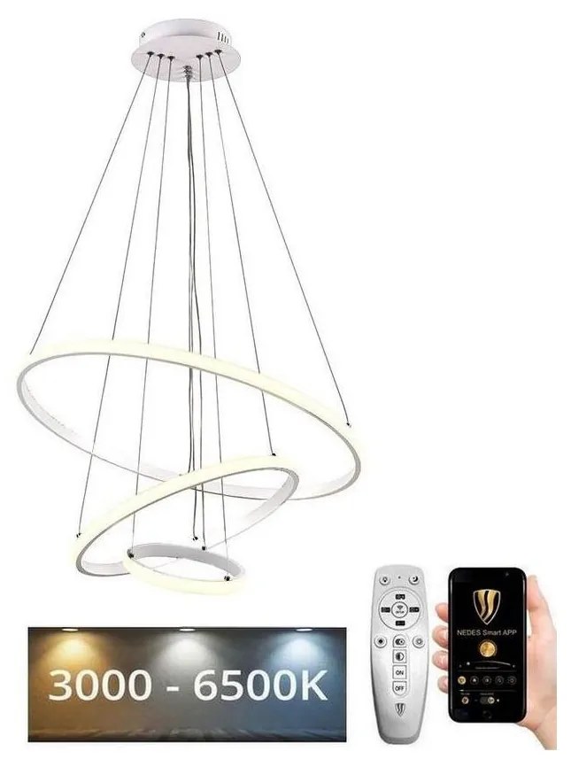 Brilagi Brilagi - LED Dimmelhető csillár zsinóron CIRCLE LED/90W/230V 3000-6500K  + távirányító BG0937
