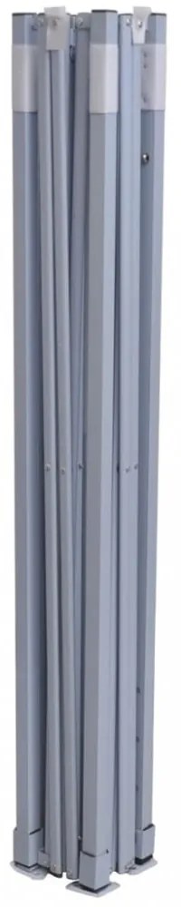 krémszínű acél összecsukható rendezvénysátor 4 oldalfallal 2x2m