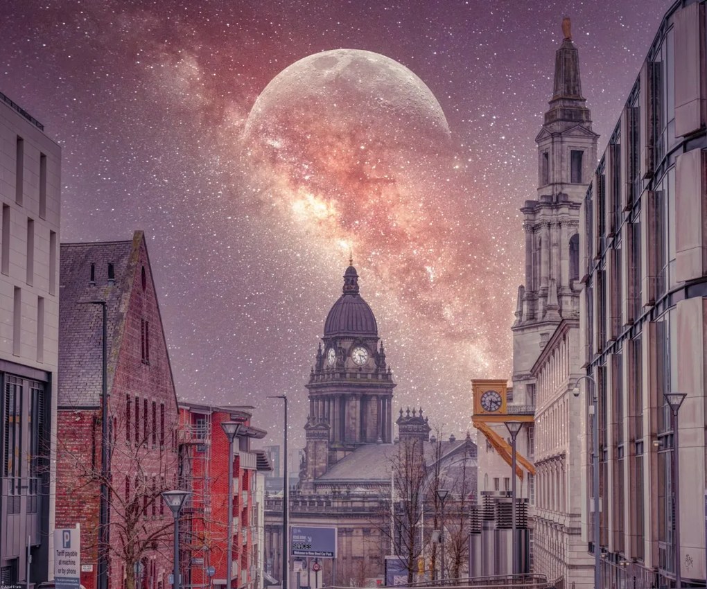 Poszter 60x50cm Csillagos éj, Assaf Frank