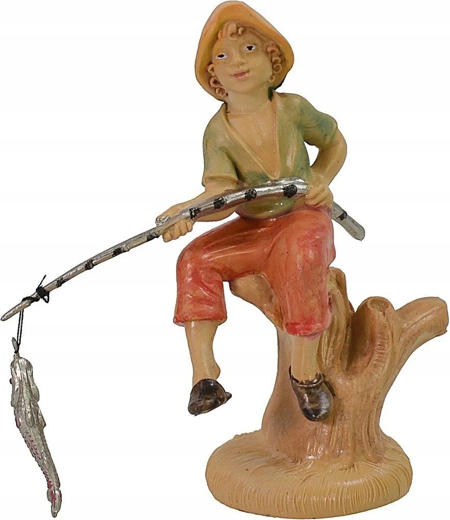 Betlehem figura Ülő Horgász 10cm magas figurákhoz