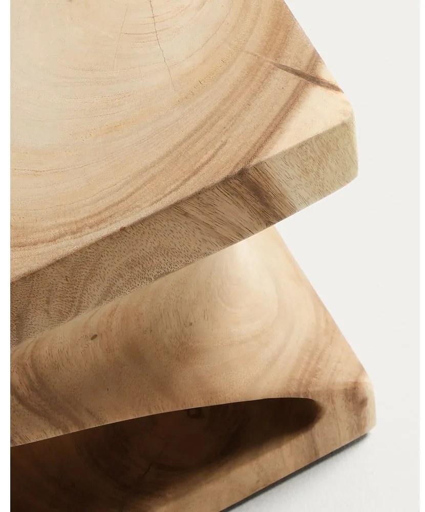 Munggur fa tárolóasztal 30x30 cm Hakon – Kave Home
