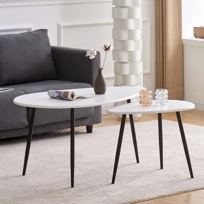 Tárolóasztal 100×60 cm, MDF, Fehér. AF-3012 WT