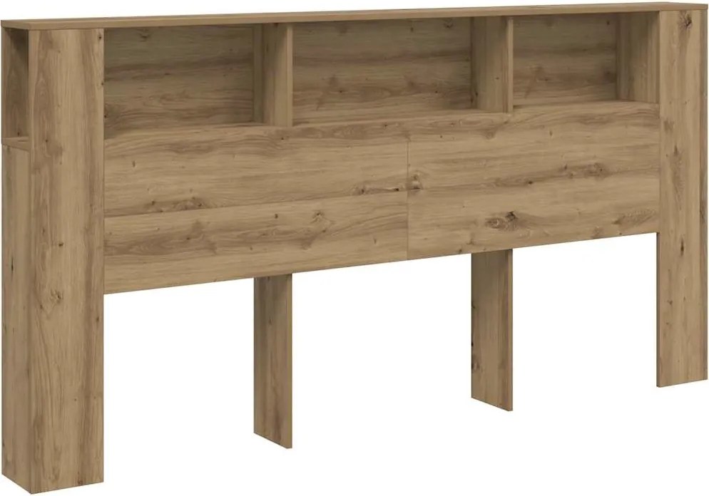 vidaXL kézműves tölgy szerelt fa áthidalószekrény 200x18,5x102,5 cm