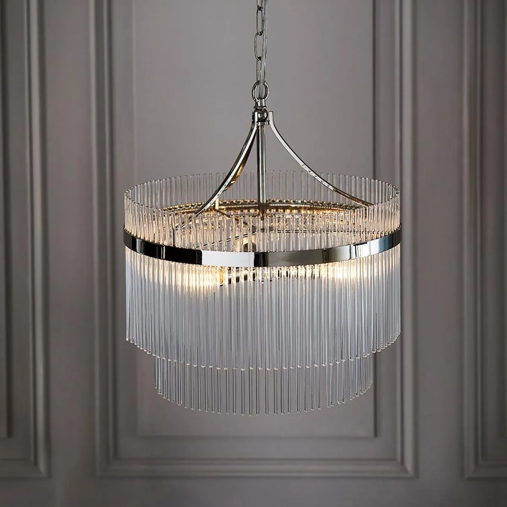 Endon glamour modern függeszték marietta nikkel átlátszó end104113