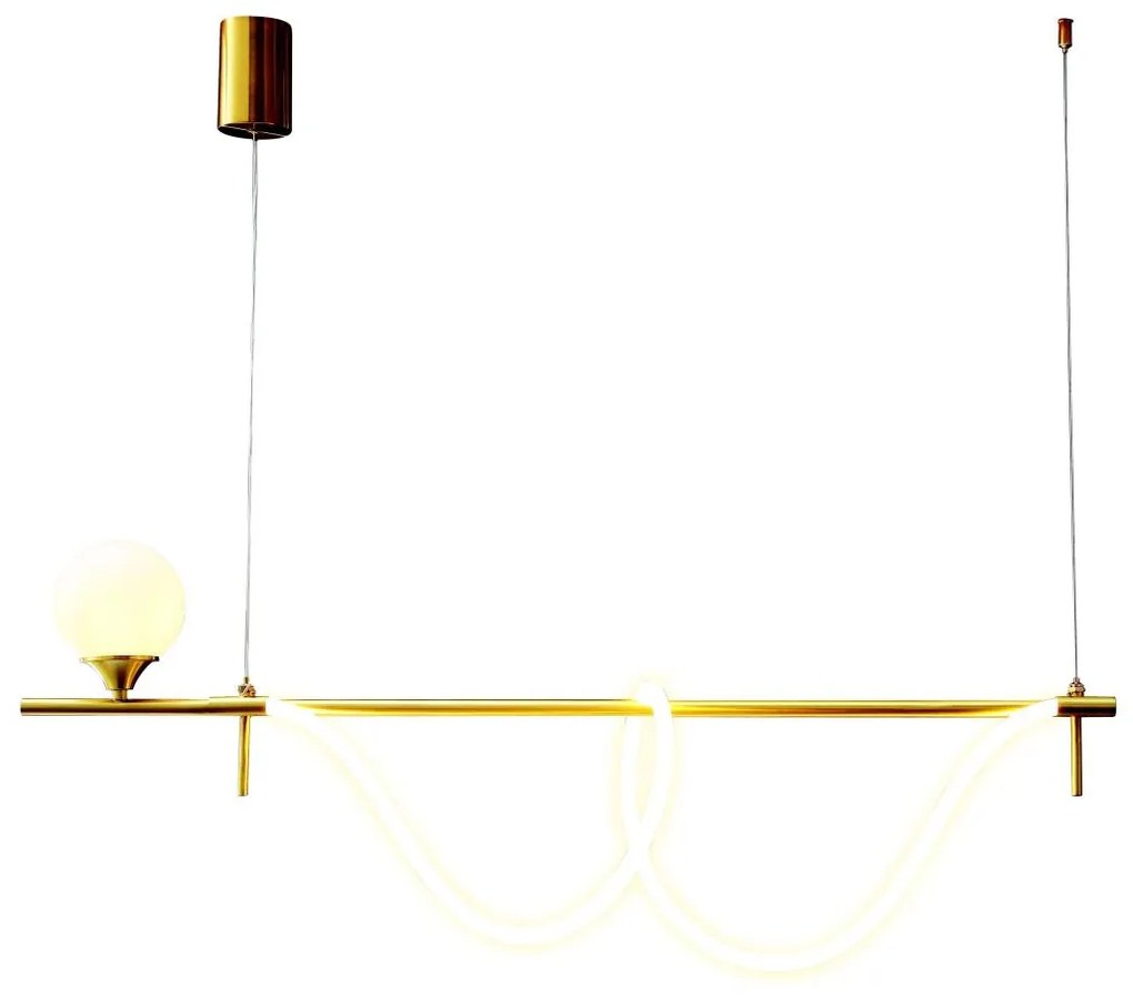 Eurolamp LED Csillár zsinóron LED/20W/230V + 1xG9/10W/230V 3000K arany EU0018