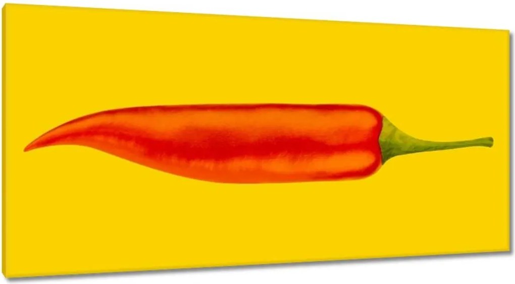 Vászonkép 115x55 Piros chili paprika