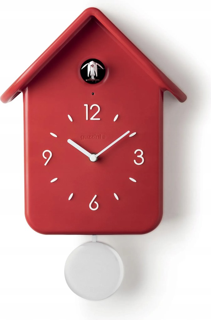 Guzzini Qq Óra kakukkkal és inga Piros