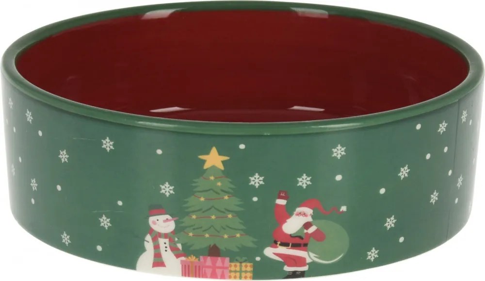 Xmas kerámia kutyatál mikulásos
