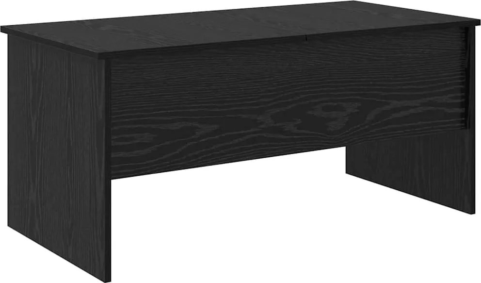 vidaXL Dohányzóasztal Fekete tölgy 102 x 50,5 x 46,5 cm Faanyag