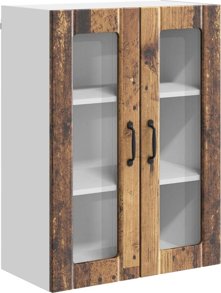 vidaXL Konyhaszekrény Öreg fa 60 x 31 x 80 cm Faanyag