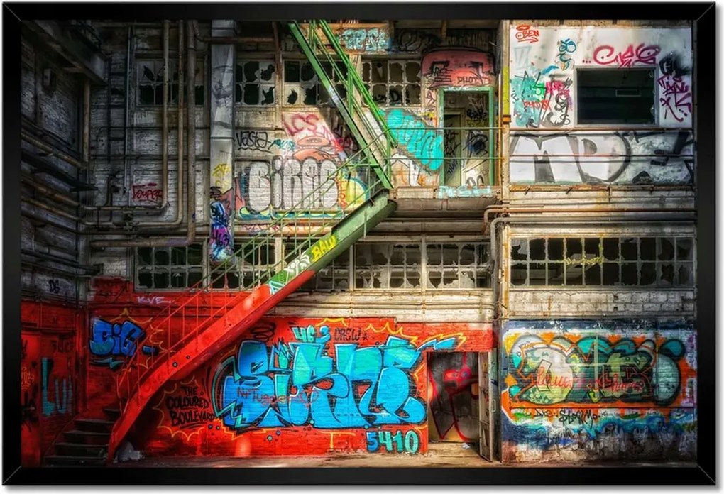 Poszterek keretben 60x40 Graffiti Utcaművészet