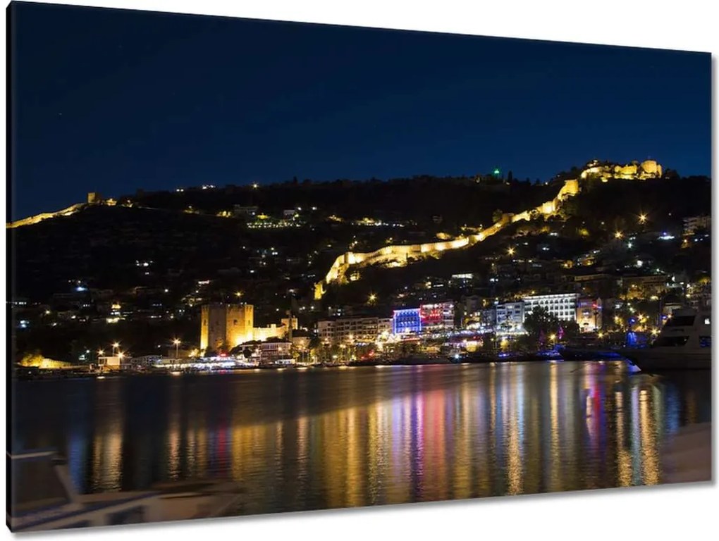 Festmények 120x80 Antalya éjszaka Kirándulás