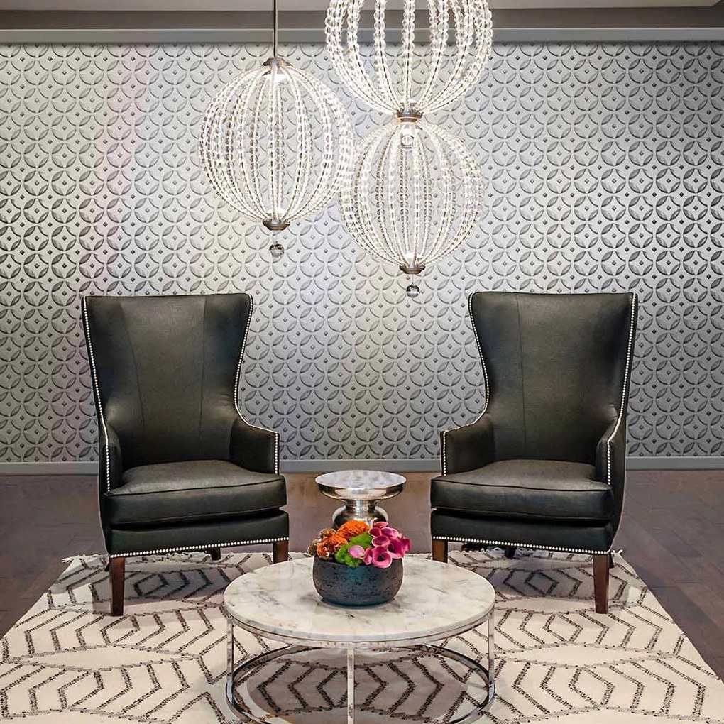 Feiss glamour kristály LED függeszték oberlin nikkel elsfe-oberlin-p-m