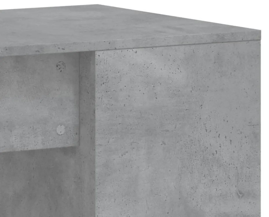 betonszürke szerelt fa íróasztal 102x50x75 cm
