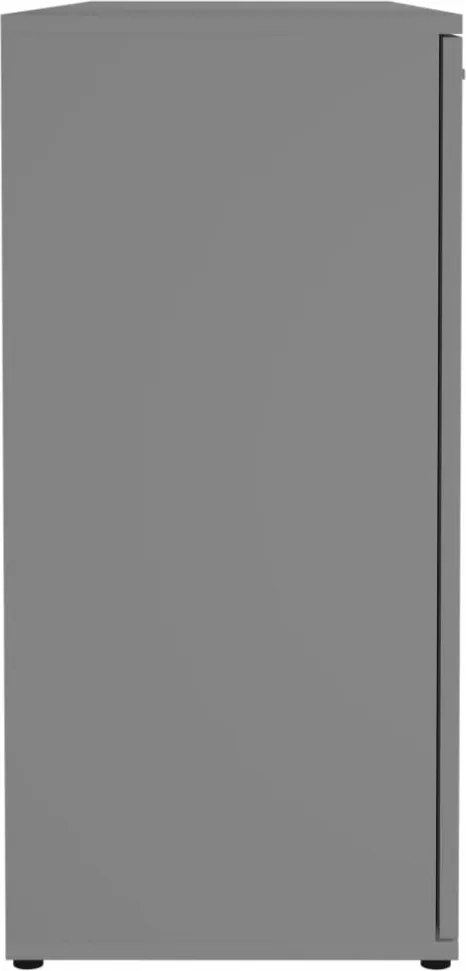 szürke szerelt fa tálalószekrény 120 x 35,5 x 75 cm