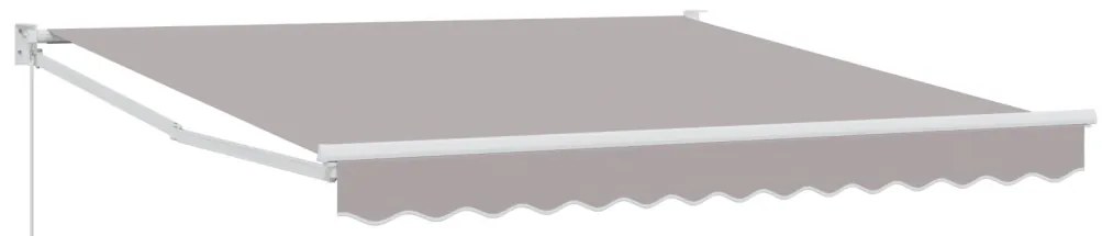 Kézi Behúzható Napernyő Világosszürke 300x250 cm