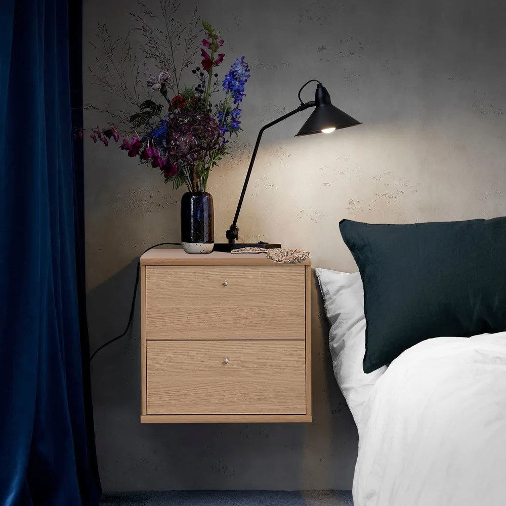 Függő éjjeliszekrény tölgyfa dekorral Mistral - Hammel Furniture