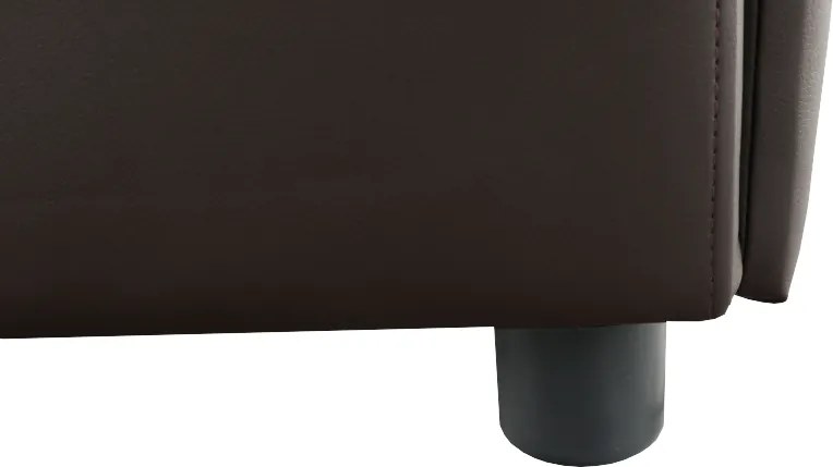 Sarokülőgarnitúra, barna/szürkésbarna melír, TRAMP