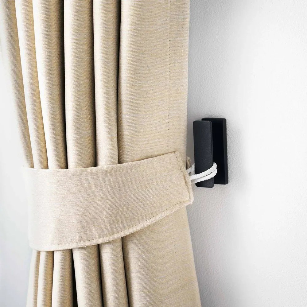 Fekete fali fém akasztó szett 3 db-os Tower – YAMAZAKI