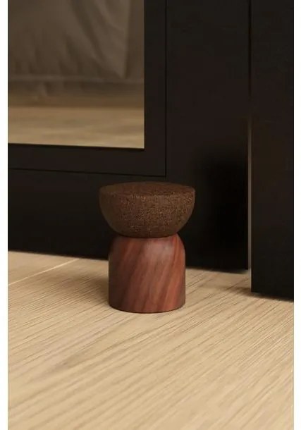 Ajtóütköző Viefe PULSE 48mm, fa, dió - sütét barna parafa