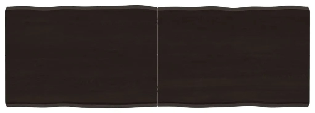 sötétbarna kezelt tömör asztallap 120x40x(2-4) cm