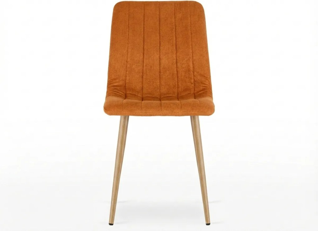 Terrakotta bársonyszék LAVA