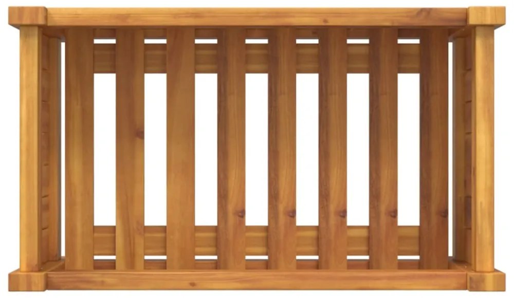 tömör akácfa kerti virágtartó béléssel 54 x 31 x 30 cm