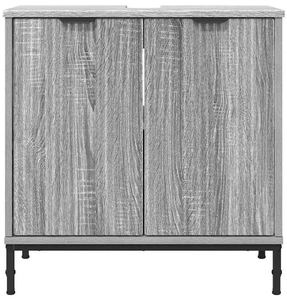 Fürdőszobai mosdószekrény Szürke sonoma 60.5 x 33.5 x 61 cm