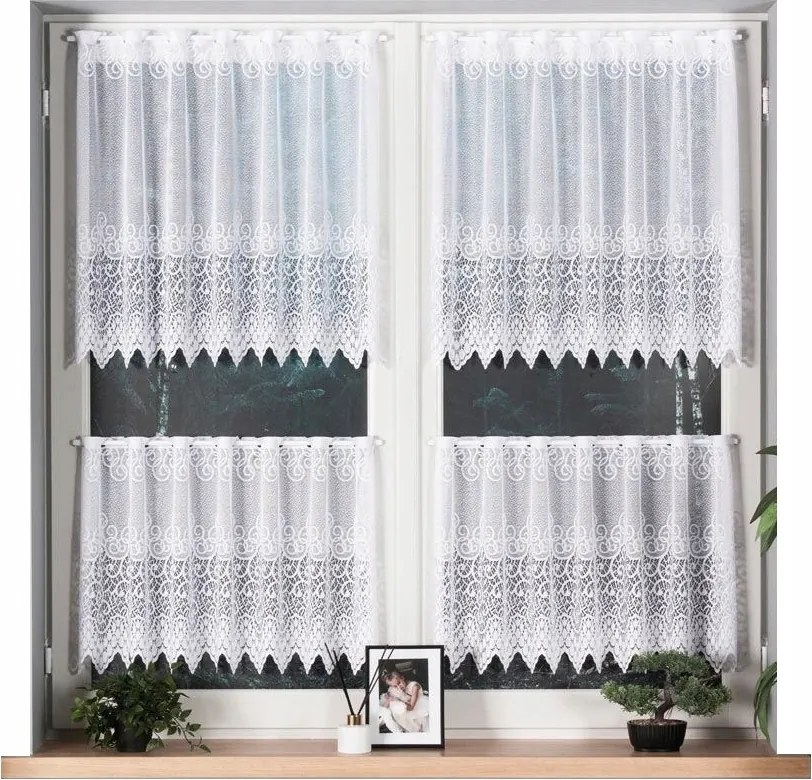 Függöny Violetta mintás 100x70cm (szegélyekkel)