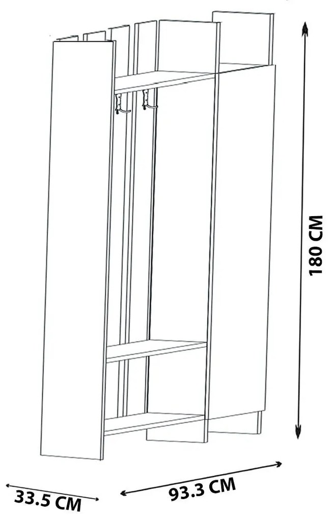 Előszoba bútor Tonuse (atlanti fenyő) . 1093937