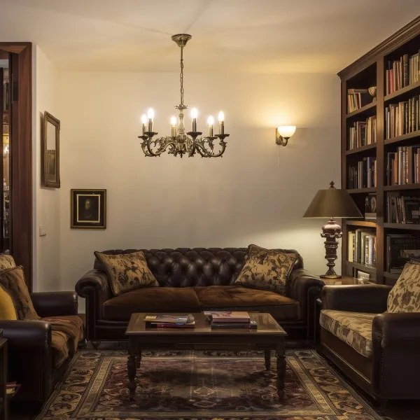 Brilagi - Csillár láncon CLASSIC 6xE14/60W/230V réz