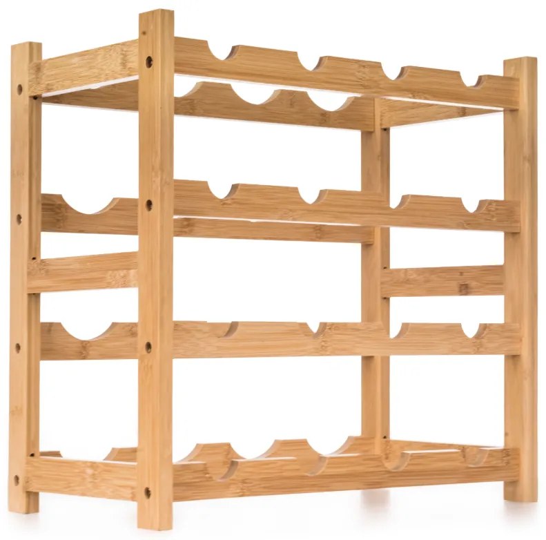 G21 Bambusz borosállvány, 16 palackos, M