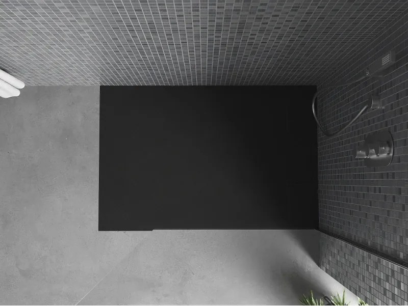 Mexen Otto téglalap alakú SMC zuhanytálca 100 x 90 cm, fekete - 4N709010