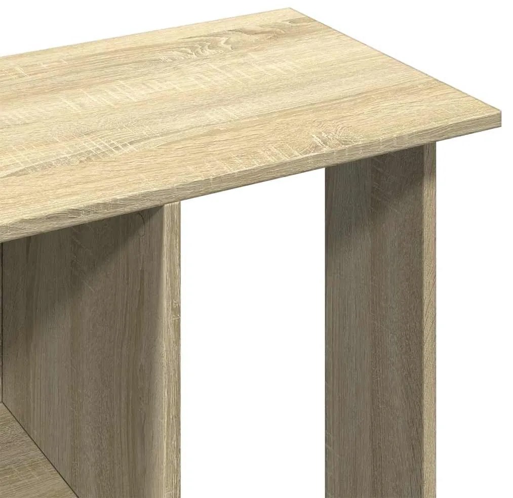 sonoma tölgy szerelt fa ruhásszekrény kerekekkel 102x38x110 cm