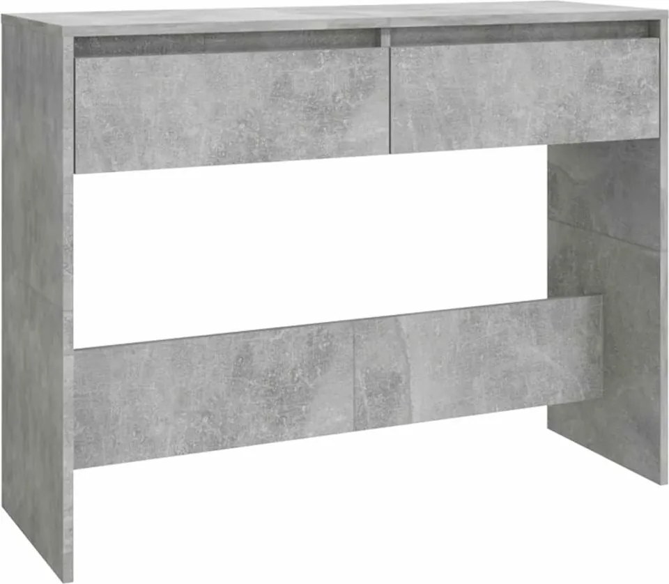 vidaXL betonszürke szerelt fa dohányzóasztal 100x35x76,5 cm