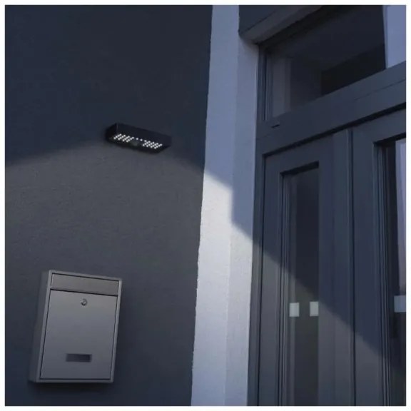 LED Napelemes reflektor mozgásérzékelővel LED/3,7V 3000mAh 4000K IP65 fekete