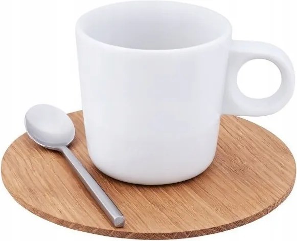 Clap Kávéscsésze Tölgyfa Alj Kanál