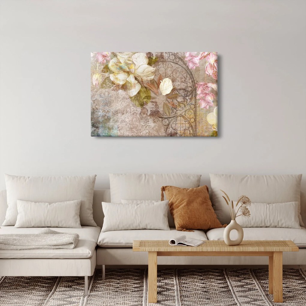 Kép - Virág dísz (90x60 cm)