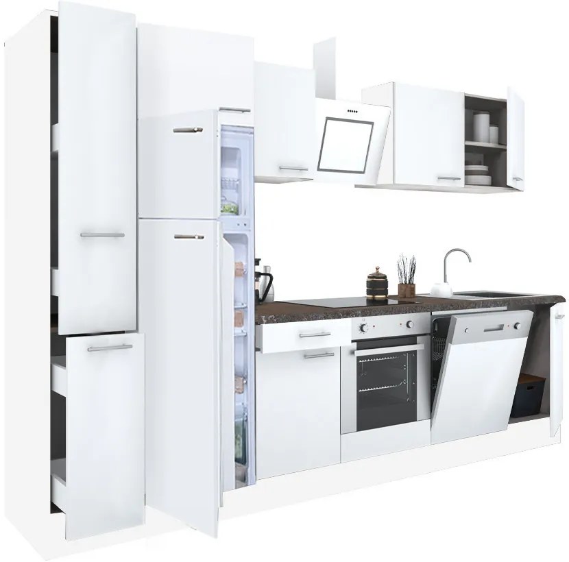 Yorki 310 konyhabútor alsó sütős, felülfagyasztós hűtős kivitelben